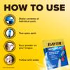 Bayer Rapid Relief, Dissolvable Raspberry Flavor, Powder Packs with Aspirin & Caffeine, Fast Acting Headache Relief, Muscle and Body Pain Reliever, 30ct view 4