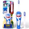 Kids Soft Bristle Shark Toothbrush for Ages 2+, Gentle and Cute Toothbrush for Children with Replaceable Brush Head, Ergonomic Handle Kids Brush for Teeth Care Ideal for Toddlers, Shark Design view 1