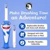 Kids Soft Bristle Shark Toothbrush for Ages 2+, Gentle and Cute Toothbrush for Children with Replaceable Brush Head, Ergonomic Handle Kids Brush for Teeth Care Ideal for Toddlers, Shark Design view 2