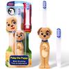 Kids Soft Bristle Puppy Toothbrush for Ages 2+, Gentle and Cute Toothbrush for Children with Replaceable Brush Head, Ergonomic Handle Kids Brush for Teeth Care Ideal for Toddlers, Puppy Design view 1