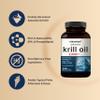 NatureBell Antarctic Krill Oil 2000mg Supplement, 240 Softgels, 3X Strength Natural Source of Omega-3s, EPA 240mg + DHA 160mg + Astaxanthin 800mcg  No Fishy Aftertaste  Mercury Free & Non-GMO view 4
