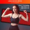 Red Light Therapy, Infrared Light Therapy 31.6" * 11.8" Large Wrap Pad 360LEDs for Body Back Waist Knee Joint Pain Relief, Muscle Repair, Decrease Inflammation, Ideal Gift view 2