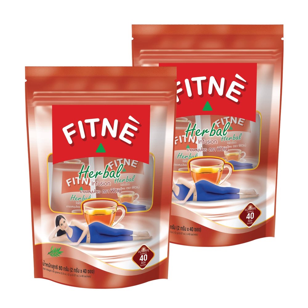 FITN Original Herbal Tea Senna Infusion Healthy Wellness Beverage Natural Gentle Detox Cleanse No Calories Caffeine Free, 80 Tea Bags