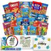 Military Birthday Snack Box (40 Piece Variety Gift Basket Care Package) Peanuts, Candy, Chips, Granola Bars & More - My Hero Crate view 1