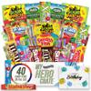 Military Birthday Candy Snack Box (40 Full Size Variety Gift Basket Care Package) Gummy Snacks, Swedish Fish, Chocolate & More - My Hero Crate view 1
