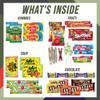 Military Birthday Candy Snack Box (40 Full Size Variety Gift Basket Care Package) Gummy Snacks, Swedish Fish, Chocolate & More - My Hero Crate view 2