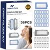 Longevity Turtle 36 PCS CPAP Filters Kit Compatible with Philips Respironics DreamStation 2 Machine, Replacement Supplies Includes 12 Reusable Pollen Filter and 24 Disposable Ultra-Fine Filters view 1