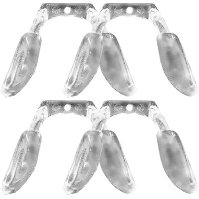 FOMIYES Eyeglass Pads 4pcs U Shaped Eyeglasses Pads Screw in Glasses Strap Bridge Silicone s Transparent Eye Anti Slip Anti Drop Fixing Tool