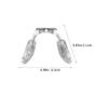 FOMIYES Eyeglass Pads 4pcs U Shaped Eyeglasses Pads Screw in Glasses Strap Bridge Silicone s Transparent Eye Anti Slip Anti Drop Fixing Tool view 4
