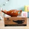 2activelife Yoga Neti Pot for Sinus & Congestion Cleaning| Microwave and Dishwasher Friendly | Leak Proof Durable Ceramic Neti Pot| Nasal Wash Handcrafted Durable Ceramic - Dark Brown view 1