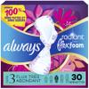 Always Radiant Feminine Pads for Women, Flexfoam Pads with Wings, Size 3, Extra Heavy Absorbency, Lightly Scented, 30 Count view 1