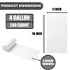 4 Gallon Clear Trash Bags (200 Count)  Bathroom, Bedroom & Office Garbage Bags  6 Micron Leak-Resistant Plastic Trash Can Liners, Unscented Small Wastebasket Bags, 18 x 17 Small Trash Bags view 2