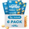 HighKey Gluten Free Vanilla Wafer Cookies - 6Pack Low Carb Keto Snack Sugar Free Dessert Diabetic Snacks Healthy Diet Friendly Food Sweet for Adults Almond Flour Cookie Zero Sugar Added Treat view 1