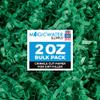 MagicWater Crinkle Cut Paper for Gift Baskets - 2 Oz - Green - Perfect for Shredded Paper Filler, Basket Filler, Gift Boxes, Bridesmaid Gifts, Christmas Stuffers & More  Ideal for All Occasions view 1