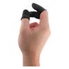 1000 pcs Disposable Latex Finger Cots Protective Fingertips Gloves Rubber Industrial Fingerstall Sleeves (Black) (L) view 1
