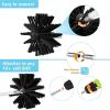 chimney sweep kit Flexible Dryer Vent Cleaning Kit Lint Remover Dryer Vent Brush Cleaning Kit Fireplace Chimney Brushes , 9/18 Rods And Brush Head Use With Or Without A Power Drill ( Color : 9 Rods , view 2