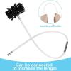 chimney sweep kit Flexible Dryer Vent Cleaning Kit Lint Remover Dryer Vent Brush Cleaning Kit Fireplace Chimney Brushes , 9/18 Rods And Brush Head Use With Or Without A Power Drill ( Color : 9 Rods , view 3
