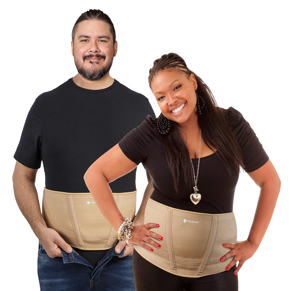 Movibrace Abdominal Belt for Hanging Belly, Weak Abdominal and Lower Back Muscles (XX-Large)