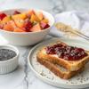 Smash Foods Apricot Jam | Low-Calorie, No Sugar Added Keto Jam with Upcycled Fruit & Chia Seeds | Vegan, Paleo Superfood Fruit Spread (2 Jars) view 3