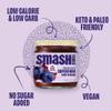 Smash Foods Grape Jam | Low-Calorie, No Sugar Added Keto Jam with Upcycled Fruit & Chia Seeds | Vegan, Paleo Superfood Fruit Spread (2 Jars) view 4