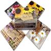 Small World Greetings Flower Thank You Cards 12 Count - Blank Inside with Envelopes - A2 Size (5.5x4.25) - Family, Friends, Colleagues, and More view 2