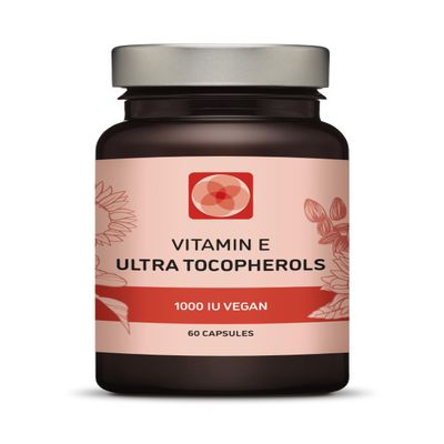 Procapsin Vitamin E 1000 IU Ultra Tocopherol 450mg Vitamin E Vegan All 4 Tocopherols - Alpha Tocopherol + Beta Tocopherol + Gamma Tocopherol + Delta Tocopherol Unique d Alpha (180)