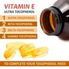 Procapsin Vitamin E 1000 IU Ultra Tocopherol 450mg Vitamin E Vegan  All 4 Tocopherols - Alpha Tocopherol + Beta Tocopherol + Gamma Tocopherol + Delta Tocopherol Unique d Alpha (60) view 3