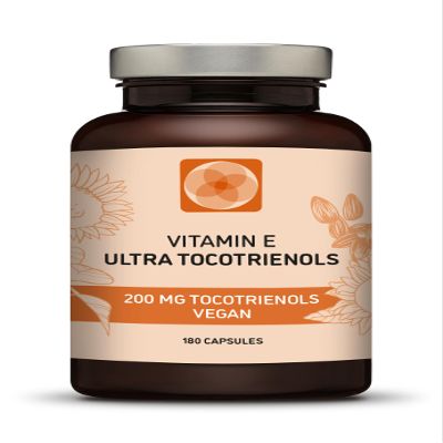 Procapsin Ultra Tocotrienol 200mg Vitamin E Vegan  All 4 tocotrienols - Alpha Tocotrienol + Beta Tocotrienol + Gamma Tocotrienol + Delta Tocotrienol  No Tocopherols (180)