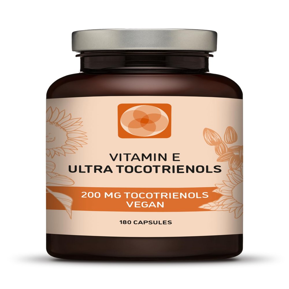 Procapsin Ultra Tocotrienol 200mg Vitamin E Vegan  All 4 tocotrienols - Alpha Tocotrienol + Beta Tocotrienol + Gamma Tocotrienol + Delta Tocotrienol  No Tocopherols (180)