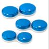 SPORTS WORLD VISION 3pcs OptiCool Contact Lens Cases - Metallic Design Contact Lenses Case Box - Cute Screw Top Contact Solution Holder Same Style Per Order view 1