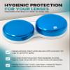 SPORTS WORLD VISION 3pcs OptiCool Contact Lens Cases - Metallic Design Contact Lenses Case Box - Cute Screw Top Contact Solution Holder Same Style Per Order view 3