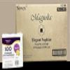 Premium Elegant Two-Ply Everyday White Napkins, 1/4 Fold, 13"x12.7", Magnolia by Novex view 1
