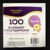 Premium Elegant Two-Ply Everyday White Napkins, 1/4 Fold, 13"x12.7", Magnolia by Novex view 2