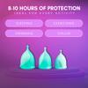 Viva La Flow - Reusable Menstrual Cup -100% Medical Grade Silicone - No Metals or Toxins - Soft & Comfortable Period Care - Leak Free - 10 Hours of Protection -Size B-Minted view 3