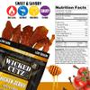 Wicked Cutz Sweet & Savory Chicken Jerky, 30g Protein Per Bag, Tender & Easy to Chew Alternative to Chicken Sticks, USA Made High Protein Carnivore Snacks (2 Bags) view 2