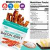Breakfast Style Bacon Jerky, 14g Protein Per Bag, Tender & Easy to Chew Fully Cooked Bacon, USA Made, High Protein Carnivore Snacks (2 Bags) view 2