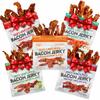 Bacon Jerky Variety Pack | 5 Flavors & Up to 24g Protein Per Bag | Fully Cooked, Tender, Easy to Chew, USA Made, High Protein Carnivore Snacks | Valentines Day Gift for Men (5 Bags) view 1