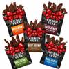 Wicked Cutz Beef Jerky Variety Pack | 5 Flavors Up to 36g Protein Per Bag | Tender, Easy to Chew, USA Made, High Protein Carnivore Snacks | Valentines Day Gifts for Men (5 Bags) view 1