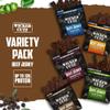 Wicked Cutz Beef Jerky Variety Pack | 5 Flavors Up to 36g Protein Per Bag | Tender, Easy to Chew, USA Made, High Protein Carnivore Snacks | Valentines Day Gifts for Men (5 Bags) view 4