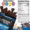 Wicked Cutz Original Peppered Beef Jerky, 36g Protein Per Bag, Tender & Easy to Chew Alternative to Beef Sticks, USA Made High Protein Carnivore Snacks (2 Bags) view 2