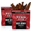 Wicked Cutz Carolina Killa Super Spicy Beef Jerky, 27g Protein Per Bag, Tender & Easy to Chew Alternative to Beef Sticks with Carolina Reapers, USA Made High Protein Carnivore Snacks (2 Bags) view 1