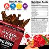 Wicked Cutz Carolina Killa Super Spicy Beef Jerky, 27g Protein Per Bag, Tender & Easy to Chew Alternative to Beef Sticks with Carolina Reapers, USA Made High Protein Carnivore Snacks (2 Bags) view 2