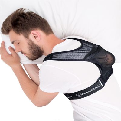 ApneaShield Sleep Position Trainer for Sleeping On Your Side | Side Sleep Trainer | Snore Stopper | Anti Snoring Device | Lightweight, Comfortable, Effective in Reducing Supine Sleep Time