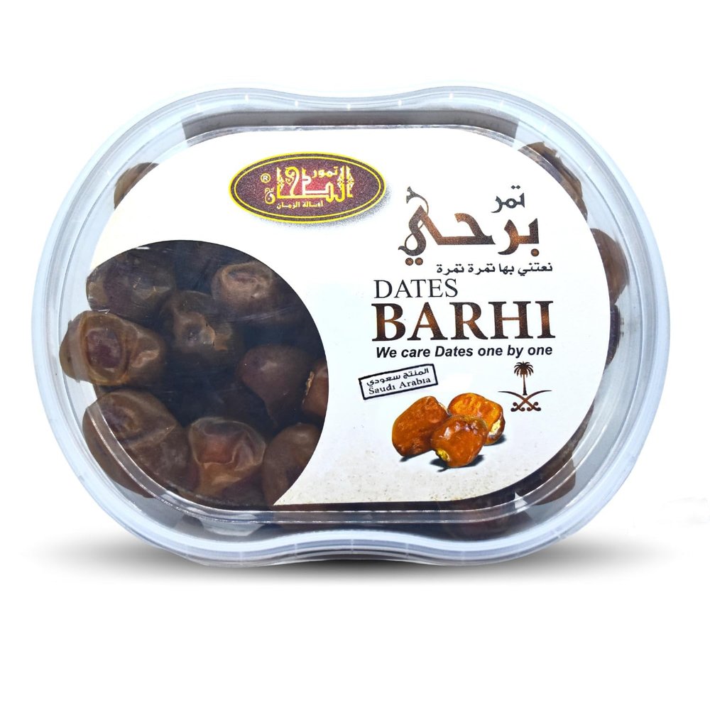 Barhi Barhy Dates Premium Palm Dates Palms Natural Delicious Tamar Fresh Tamr Sweet Tamaar Saudi Arabia Ramadan kosher Halal (Net Weight 1 Pack = 25.93 oz / 735 gm)   