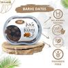 Barhi Barhy Dates Premium Palm Dates Palms Natural Delicious Tamar Fresh Tamr Sweet Tamaar Saudi Arabia Ramadan kosher Halal (Net Weight 1 Pack = 25.93 oz / 735 gm)    view 4
