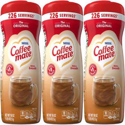 Coffee mate Original Powdered Creamer, 16 oz (Pack of 3)