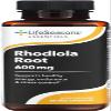 LifeSeasonsRhodiola Root 600mg per 2 Capsules  Adaptogenic Supplement for Natural Energy Mental Clarity Mood Balance Stress Support  60 Vegan Capsules, NonGMO, GlutenFree view 1