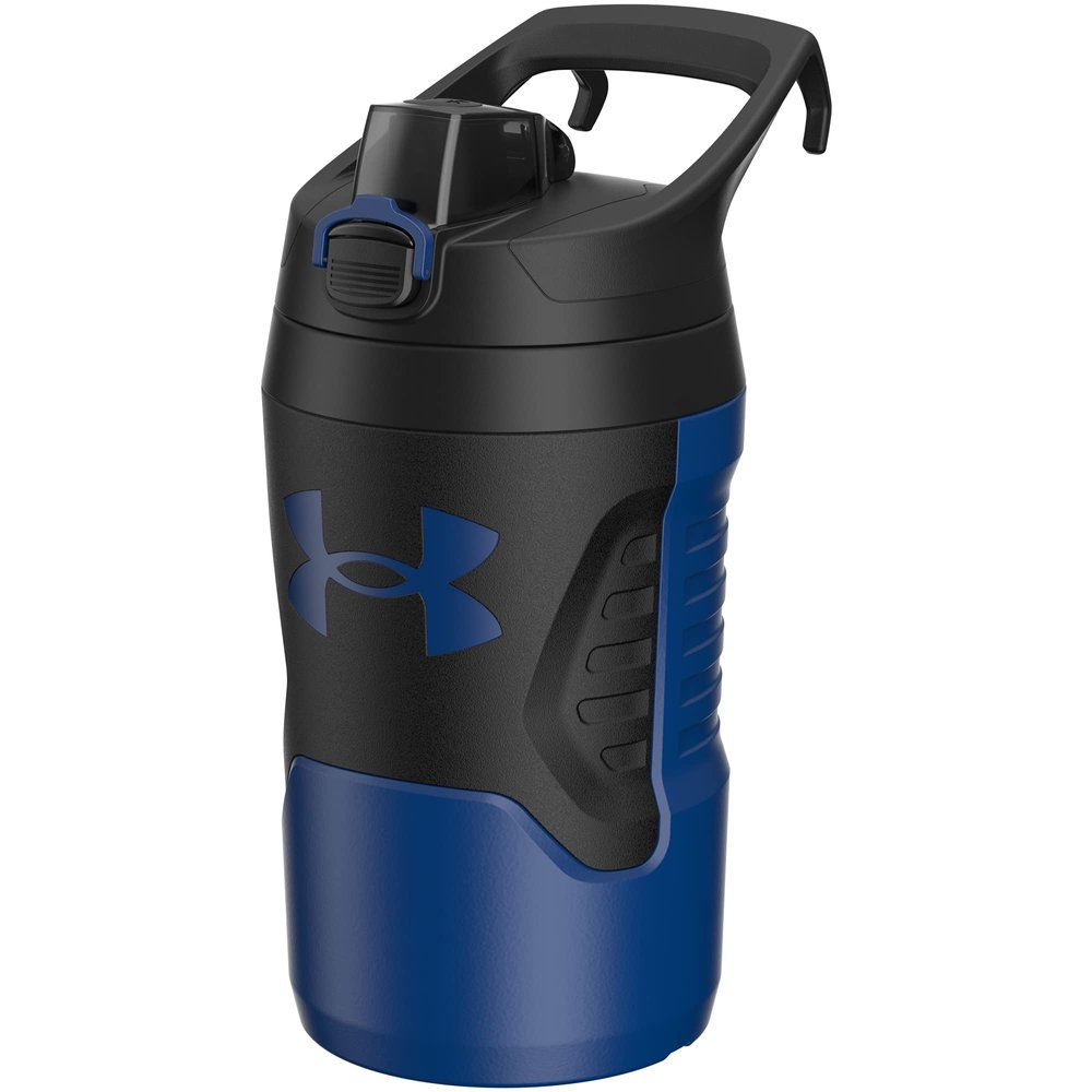 Under Armour 32 oz Insulated Water Bottles - Sports Water Jug with Fence Hook, Leak Resistant for Baseball, Football & More, 32 oz Insulated, Royal/Black