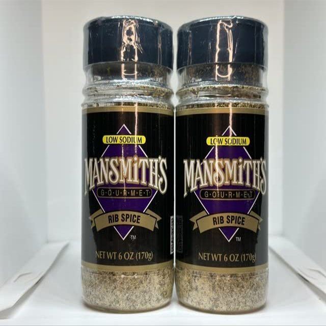 Mansmith's Low Sodium Rib Spice, 6 oz., twin pack