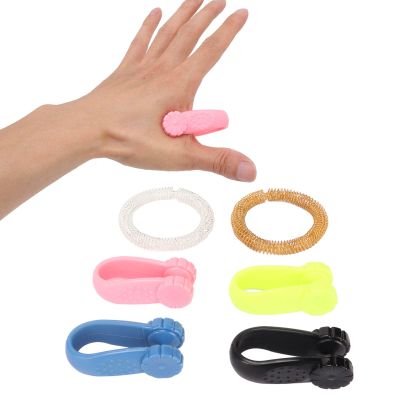 Acupressure Point Clip for Migraine Relief,ANGGREK Acupressure Point Clip Portable Flower Shape ABS Hand Pressure Point Clip for Headache Migraine Relief